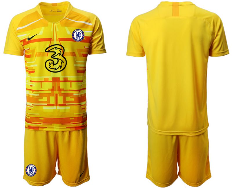 Men 2020-2021 club Chelsea yellow goalkeeper Soccer Jerseys